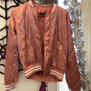 Pink bomber jacket